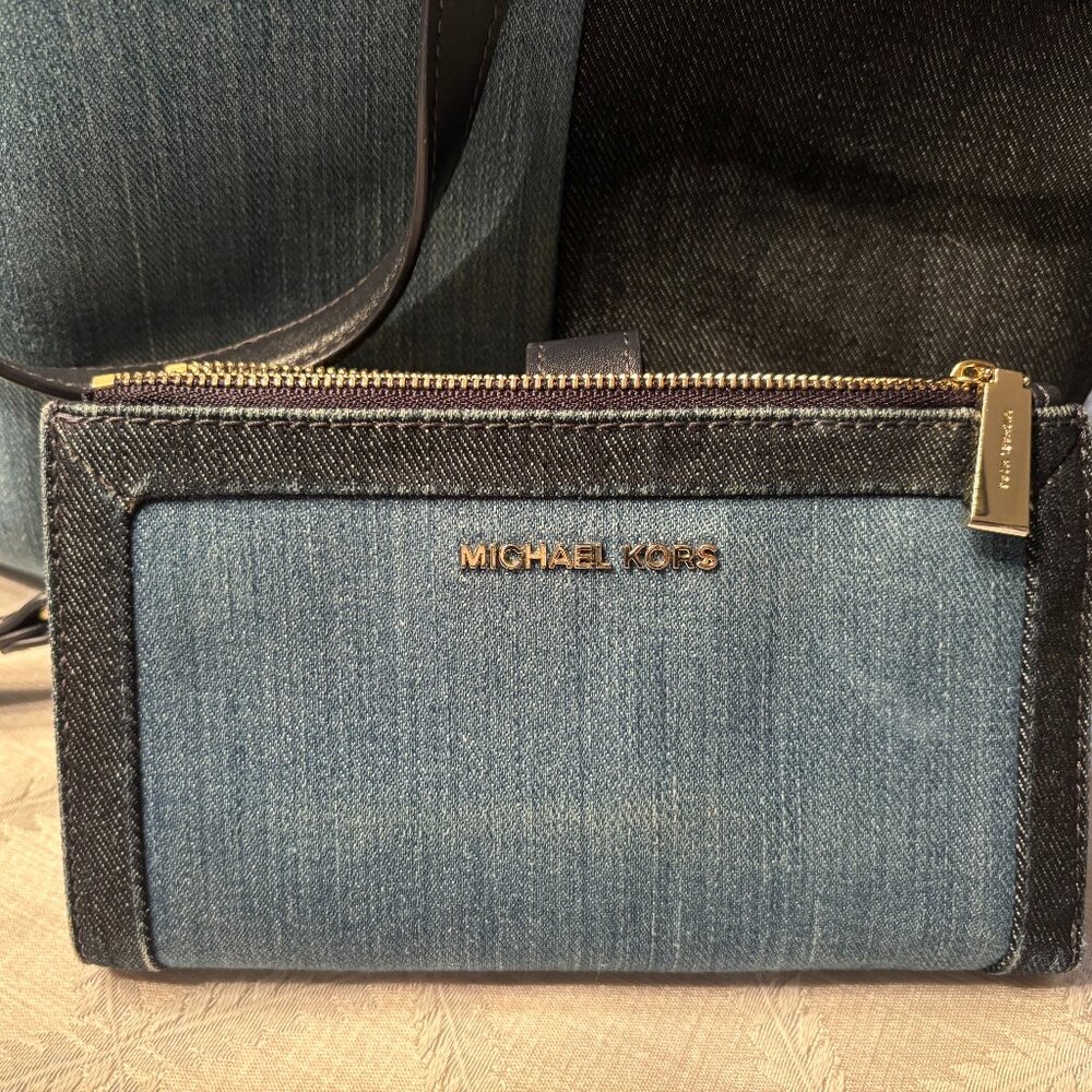 Michael Kors Denim Wallet
